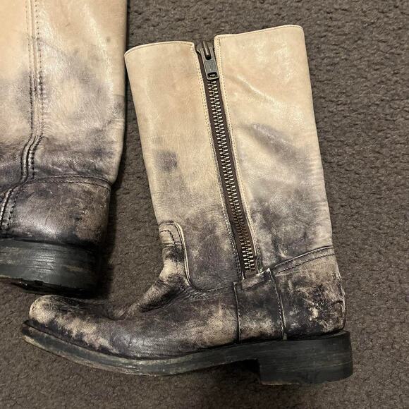 Frye faded distressed campus boots - Picture 5 of 8